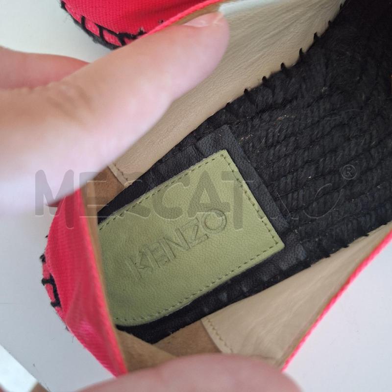 SCARPE DONNA KENZO ESPADRILLAS NEON ROSA NERO | Mercatino dell'Usato Ottaviano 3