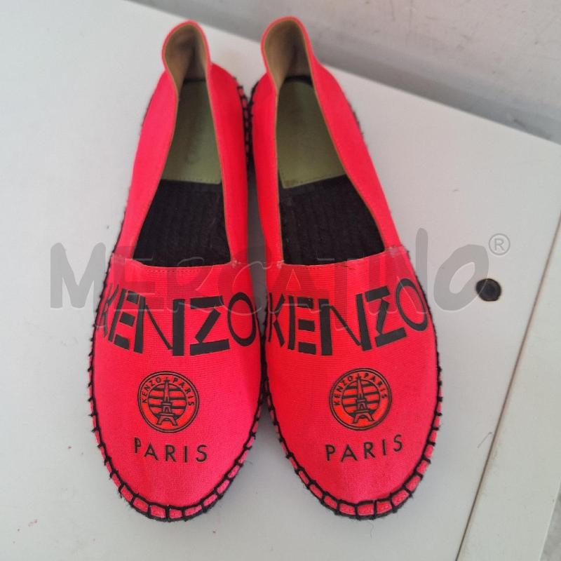 SCARPE DONNA KENZO ESPADRILLAS NEON ROSA NERO | Mercatino dell'Usato Ottaviano 5