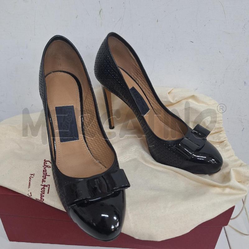 SCARPE DONNA SALVATORE FERRAGAMO NERO  | Mercatino dell'Usato Ottaviano 5