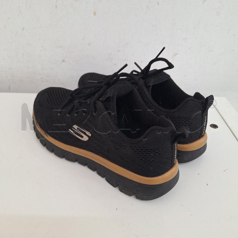 SCARPE DONNA SKECHERS NERO MARRONE | Mercatino dell'Usato Ottaviano 2