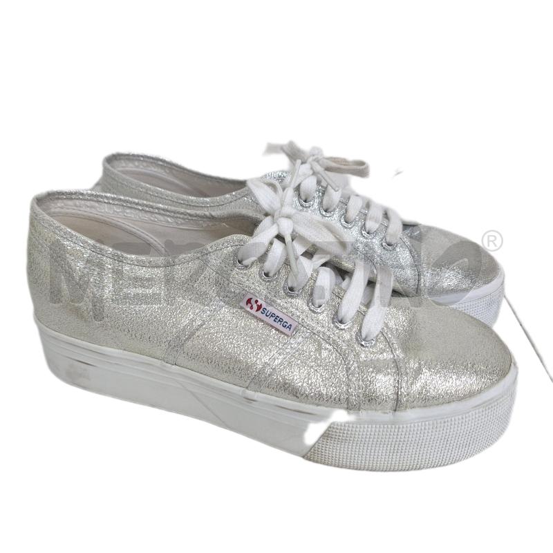 SCARPE DONNA SUPERGA ARGENTATO | Mercatino dell'Usato Ottaviano 1