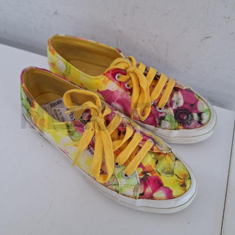 SCARPE DONNA SUPERGA FIORI GIALLO ROSA | Mercatino dell'Usato Ottaviano 2