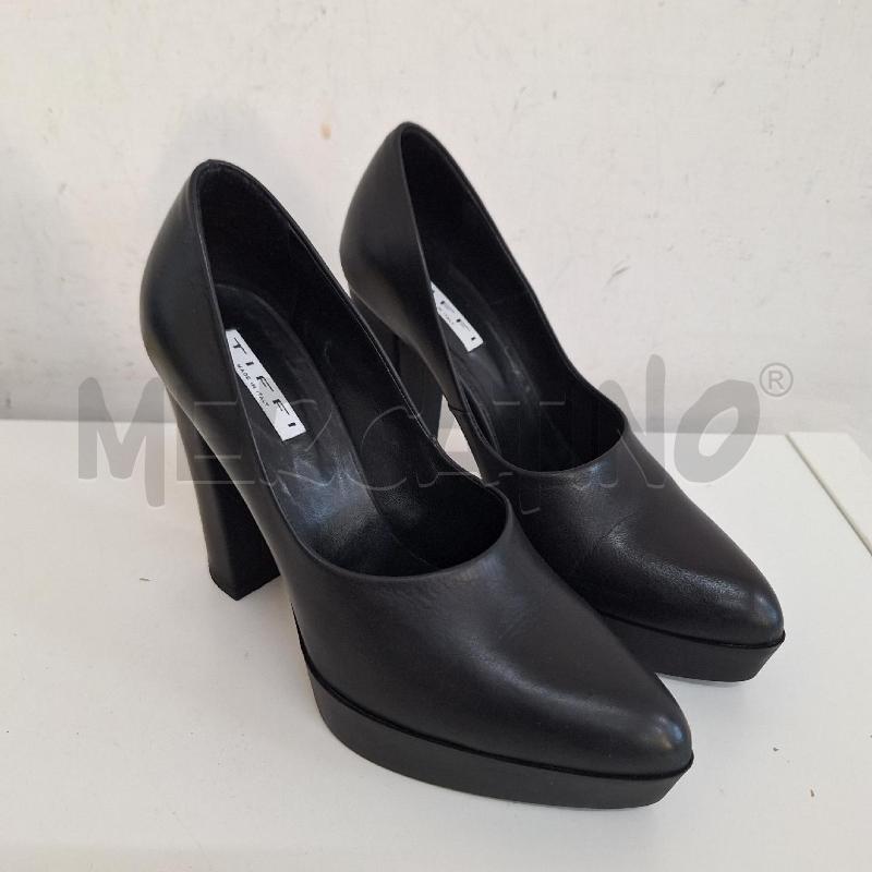 SCARPE DONNA TIFFI NERO PELLE TACCO PUNTA | Mercatino dell'Usato Ottaviano 2
