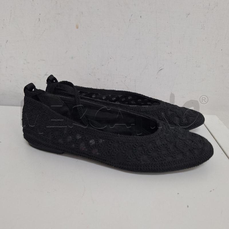 SCARPE DONNA ZARA BALLERINE NERO MERLETTO  | Mercatino dell'Usato Ottaviano 2