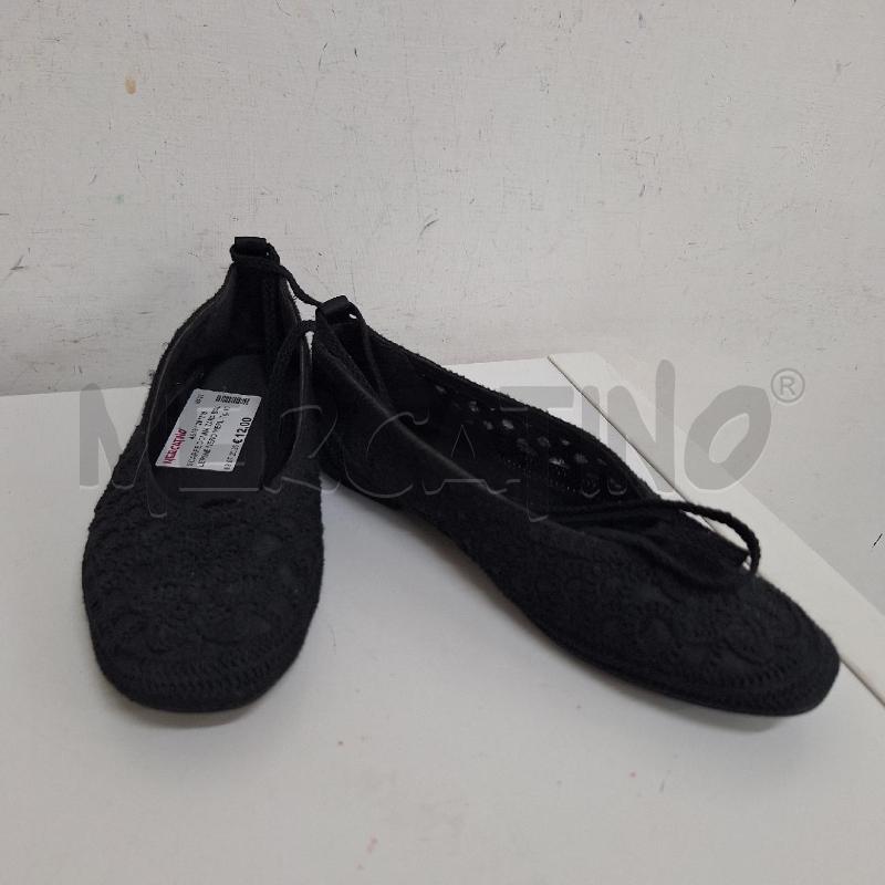 SCARPE DONNA ZARA BALLERINE NERO MERLETTO  | Mercatino dell'Usato Ottaviano 3