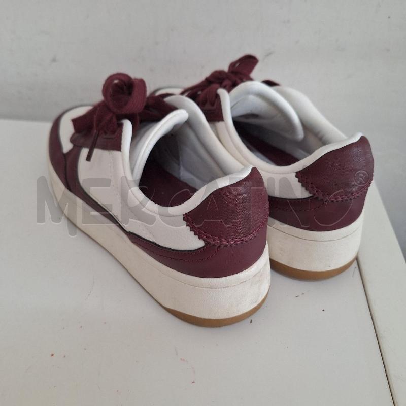 SCARPE DONNA ZARA BORDEAUX BIANCO | Mercatino dell'Usato Ottaviano 2