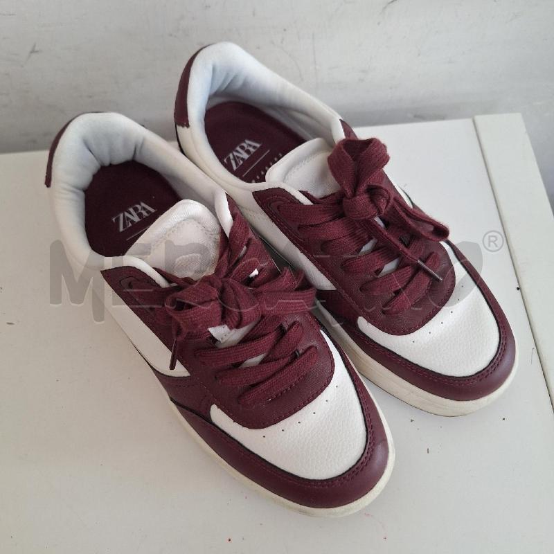 SCARPE DONNA ZARA BORDEAUX BIANCO | Mercatino dell'Usato Ottaviano 3
