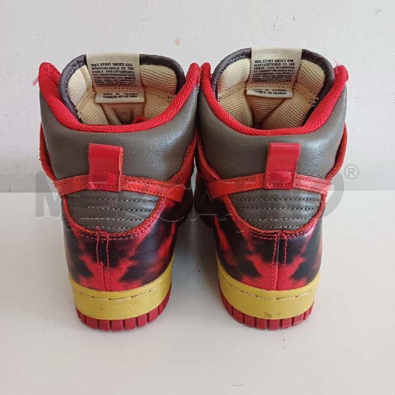 SCARPE NIKE DUNK HIGH 1985 ACID WASH ROSSO | Mercatino dell'Usato Ottaviano 5