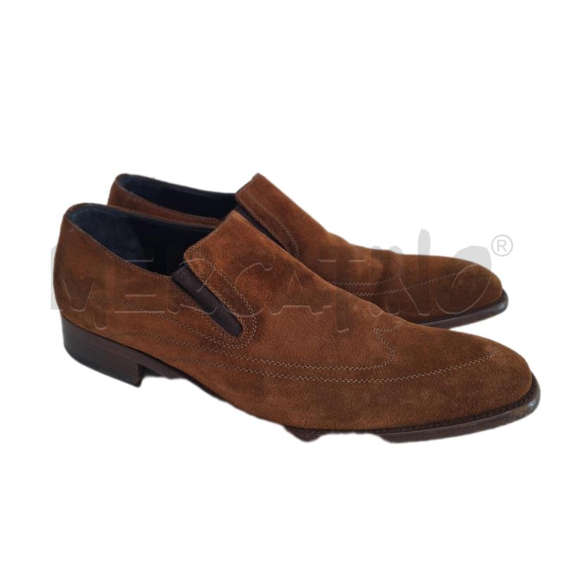 SCARPE UOMO A.TESTONI MARRONE SUEDE | Mercatino dell'Usato Ottaviano 1