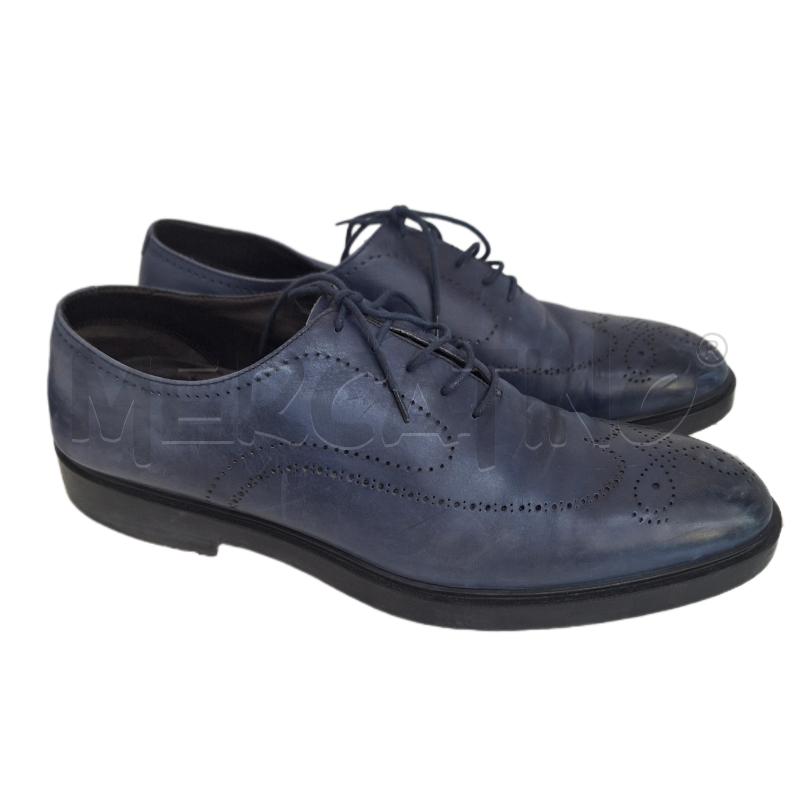 SCARPE UOMO FRATELLI ROSSETTI BLU PELLE | Mercatino dell'Usato Ottaviano 1