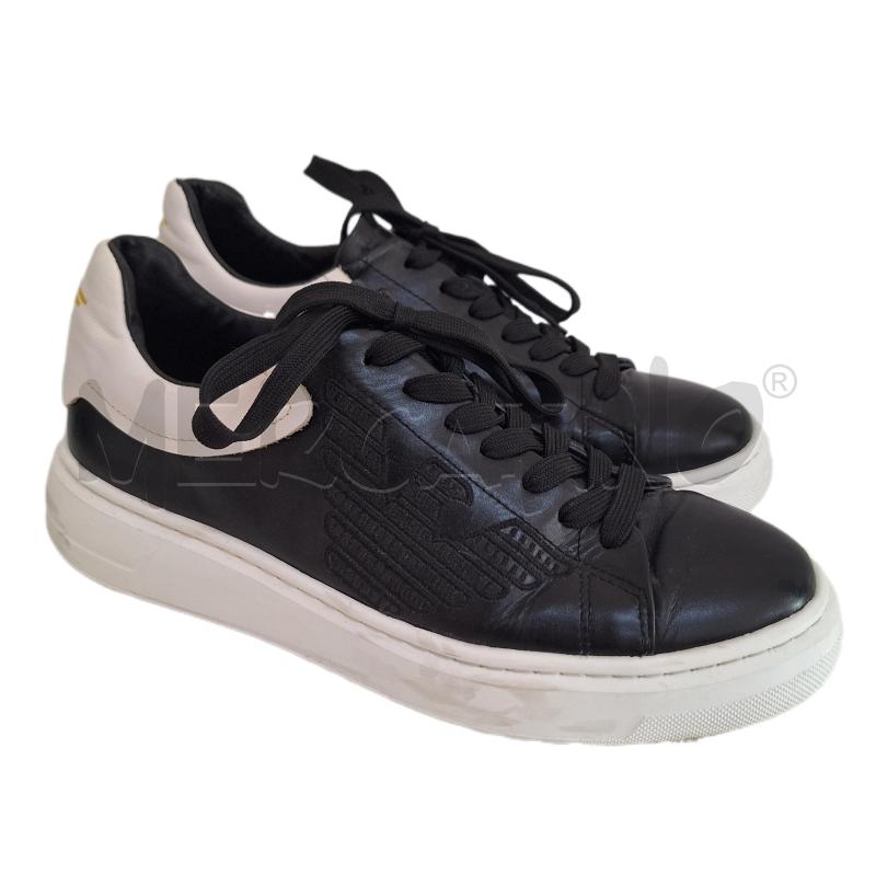SCARPE UOMO GIORGIO ARMANI NERO SUOLA BIANCO | Mercatino dell'Usato Ottaviano 1