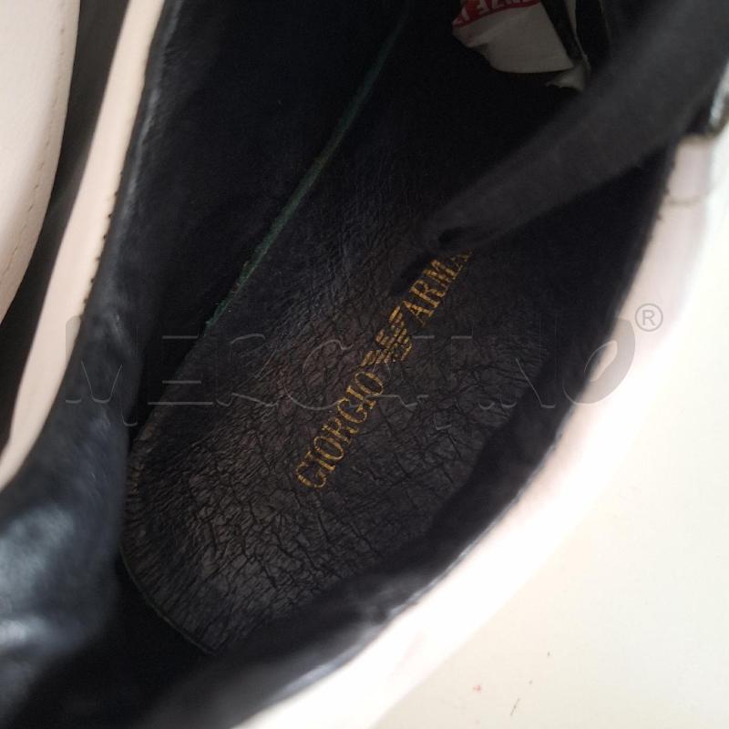 SCARPE UOMO GIORGIO ARMANI NERO SUOLA BIANCO | Mercatino dell'Usato Ottaviano 3