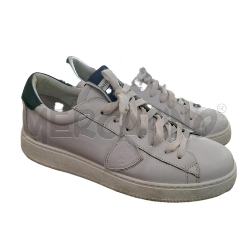 SCARPE UOMO PHILIPPE MODEL BIANCO VERDE | Mercatino dell'Usato Ottaviano 1