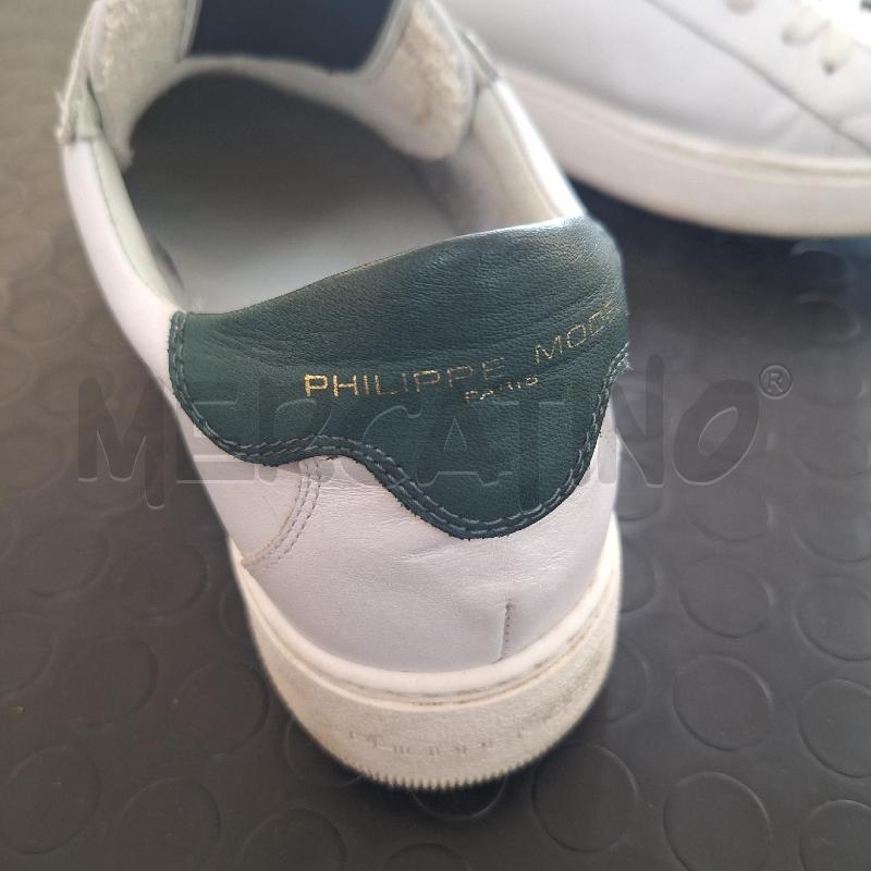 SCARPE UOMO PHILIPPE MODEL BIANCO VERDE | Mercatino dell'Usato Ottaviano 2
