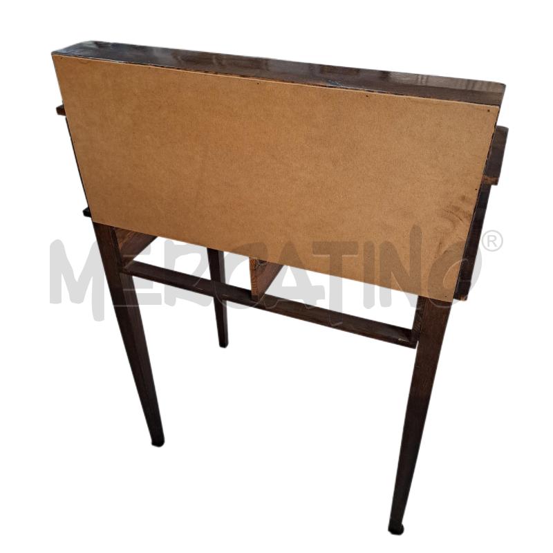 SCRITTOIO LEGNO SCURO STILE ARTE POVERA  | Mercatino dell'Usato Ottaviano 4