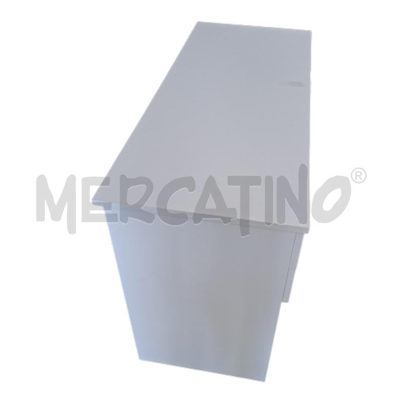 SCRIVANIA BIANCO LEGNO 4 CASSETTI  | Mercatino dell'Usato Ottaviano 3