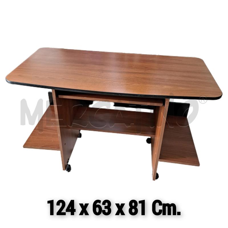 SCRIVANIA GRANDE LEGNO MARRONE  | Mercatino dell'Usato Ottaviano 1