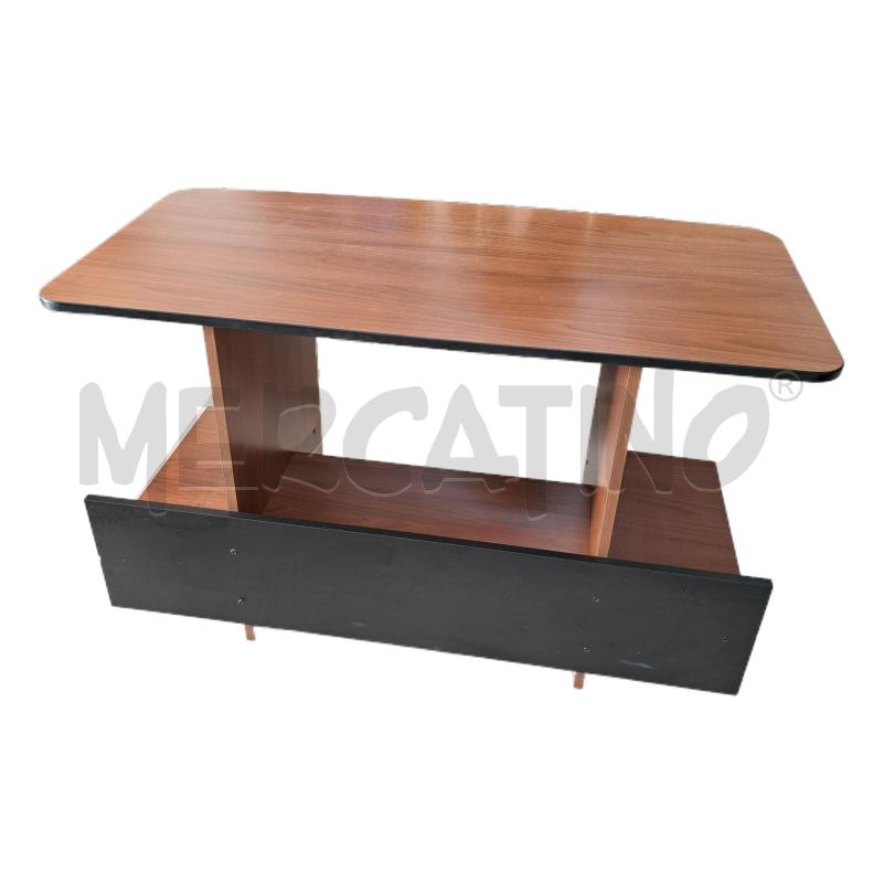 SCRIVANIA GRANDE LEGNO MARRONE  | Mercatino dell'Usato Ottaviano 2