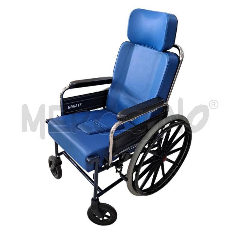 SEDIA A ROTELLE / CARROZZINA SURACE BLU  | Mercatino dell'Usato Ottaviano 1