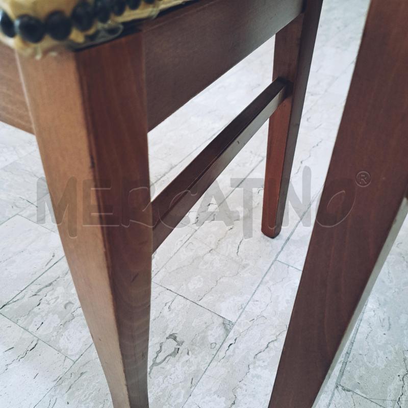 SEDIE PZ. 2 LEGNO SEDUTA GIALLO  | Mercatino dell'Usato Ottaviano 4