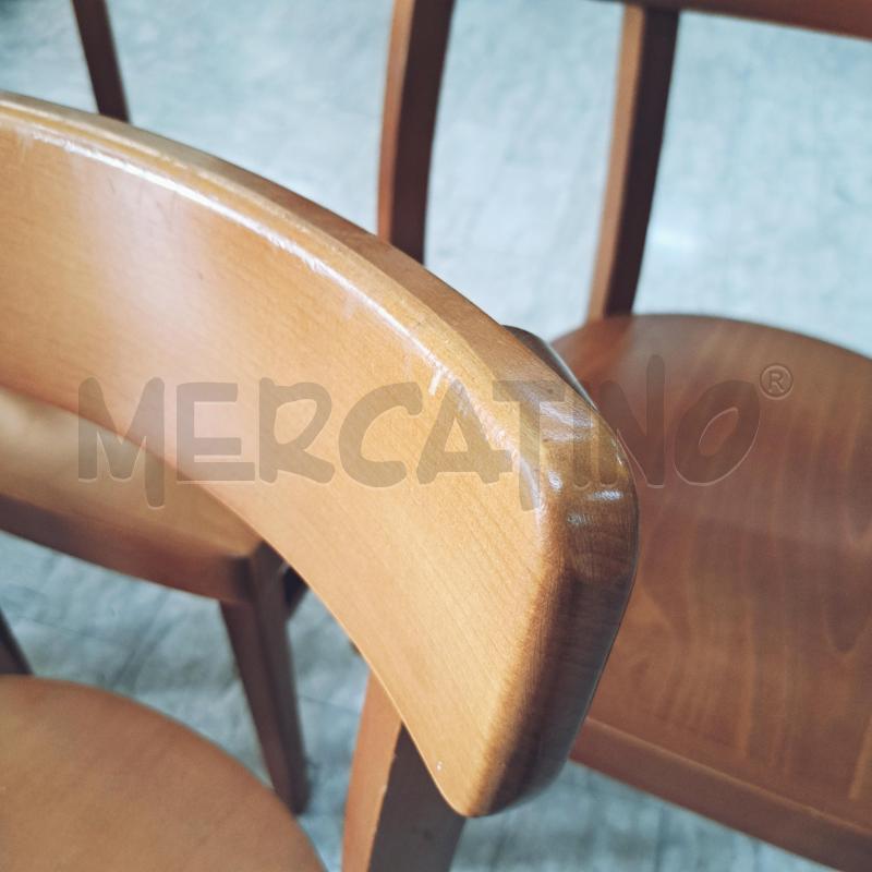 SEDIE PZ. 6 LEGNO CHIARO DA CUCINA  | Mercatino dell'Usato Ottaviano 3