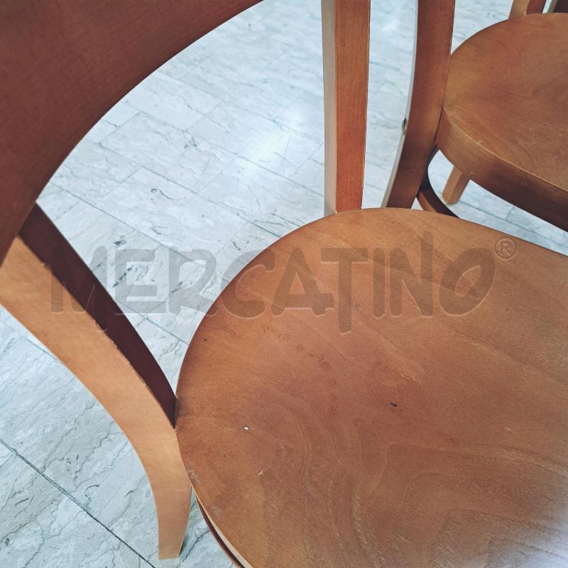 SEDIE PZ. 6 LEGNO CHIARO DA CUCINA  | Mercatino dell'Usato Ottaviano 4