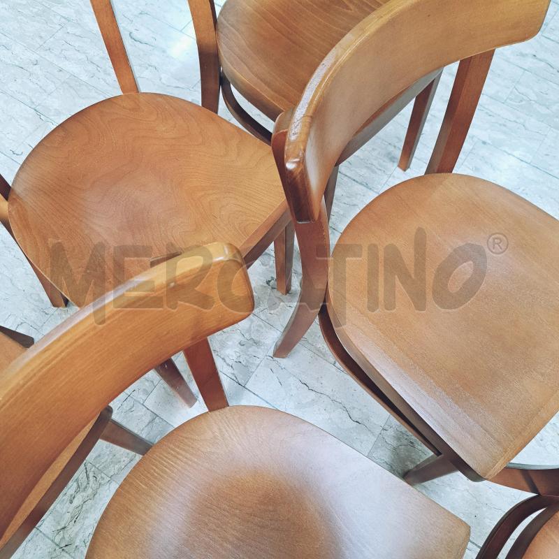 SEDIE PZ. 6 LEGNO CHIARO DA CUCINA  | Mercatino dell'Usato Ottaviano 5