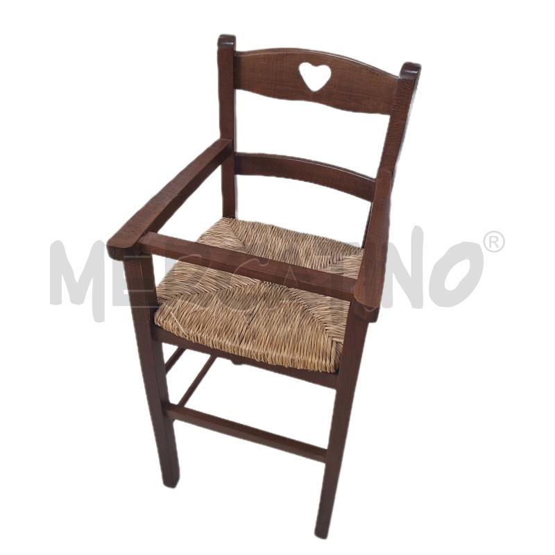 SEGGIOLINO PAPPA LEGNO CUORE | Mercatino dell'Usato Ottaviano 1