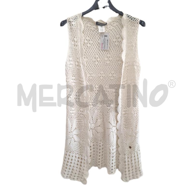 SMANICATO DONNA CAMOMILLA BEIGE UNCINETTO LUNGO | Mercatino dell'Usato Ottaviano 1