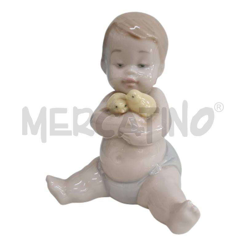STATUETTA BAMBINO CON PULCINO NAO BY LLADRO'  | Mercatino dell'Usato Ottaviano 1