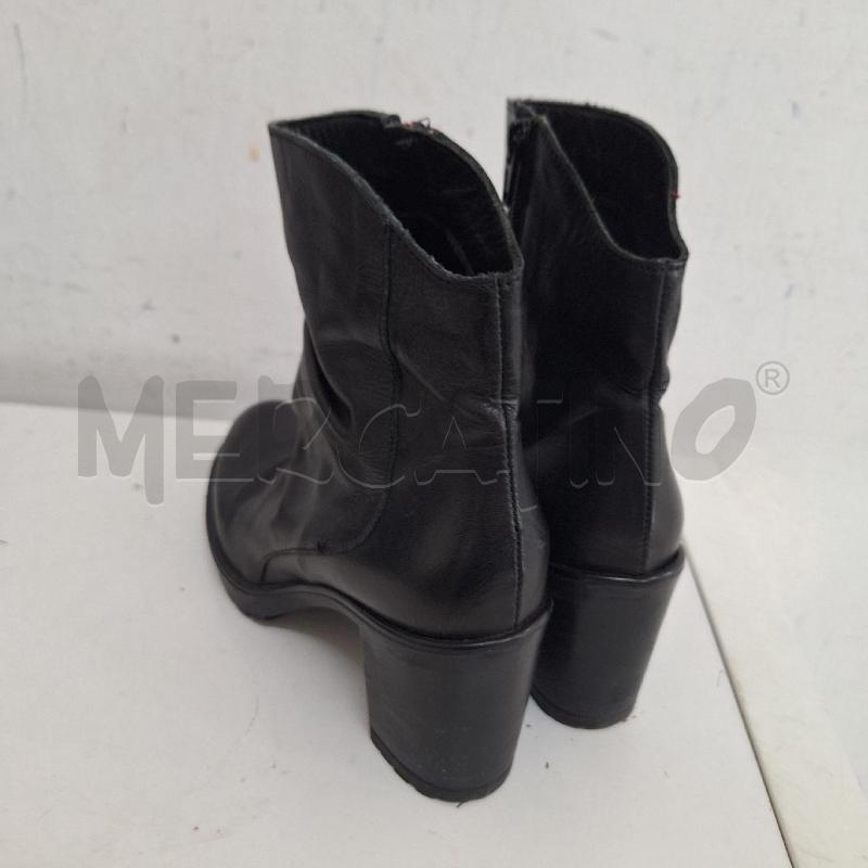 STIVALETTI DONNA MARTINA FIORE NERO PELLE DRAPPEGGIO | Mercatino dell'Usato Ottaviano 2