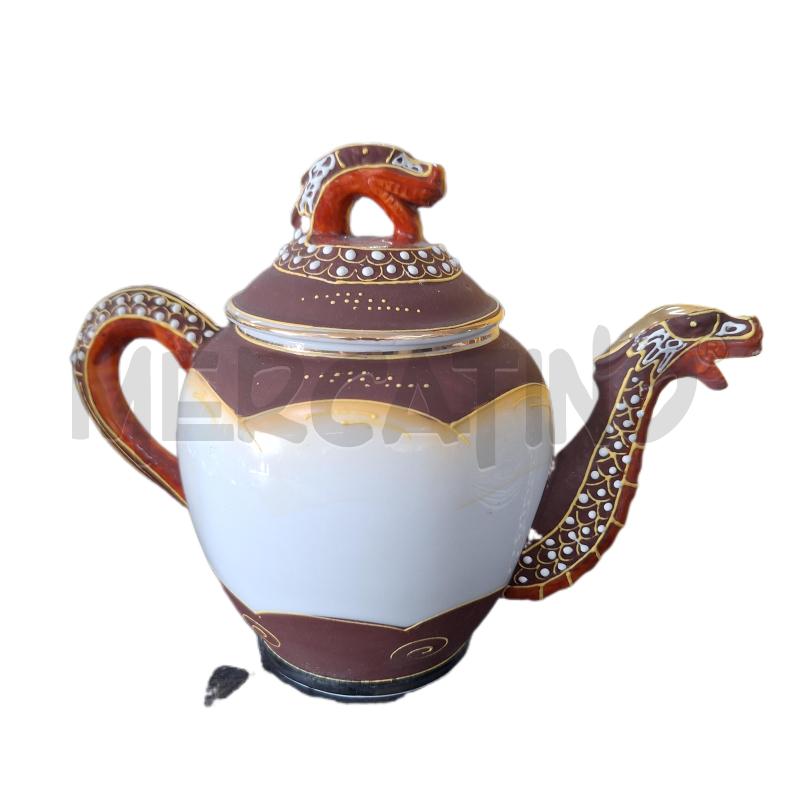 TAZZE PZ. 12 LATTIERA ZUCCHERIERA TEIERA DECORATIVO ORIENTALE  | Mercatino dell'Usato Ottaviano 1