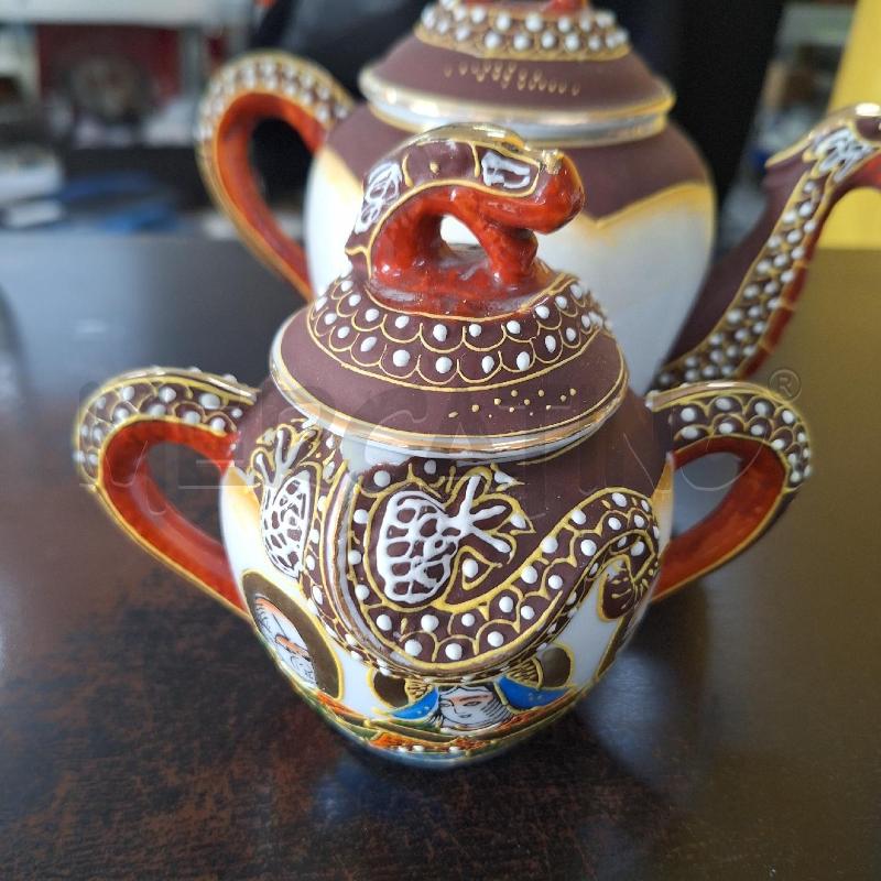 TAZZE PZ. 12 LATTIERA ZUCCHERIERA TEIERA DECORATIVO ORIENTALE  | Mercatino dell'Usato Ottaviano 3