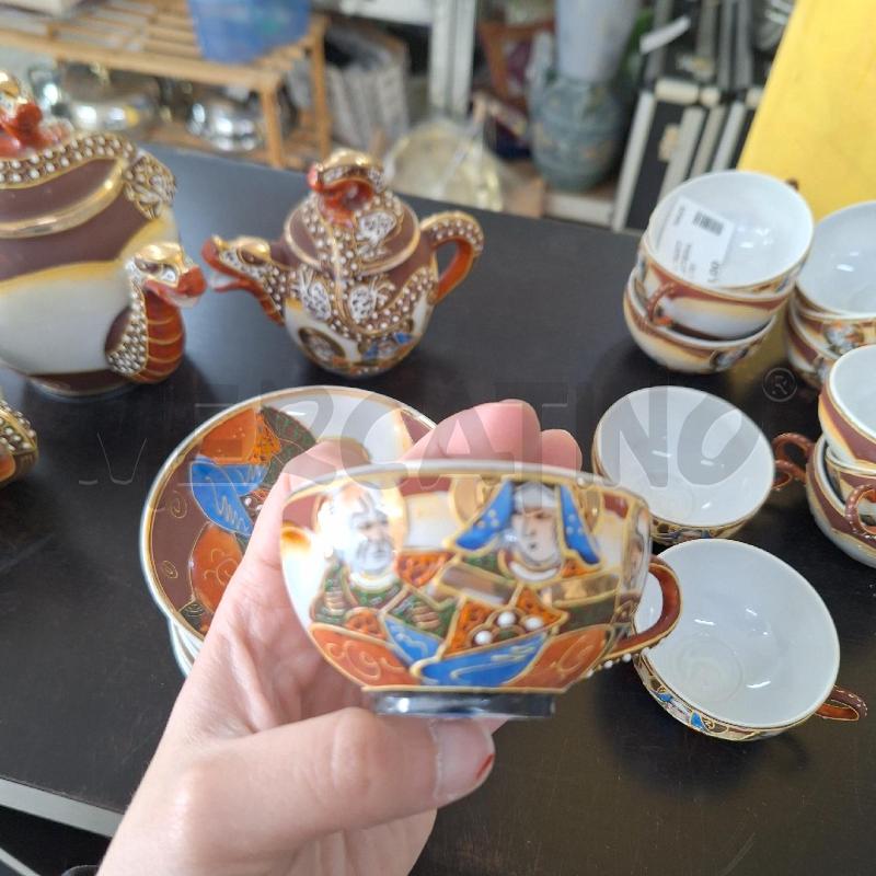 TAZZE PZ. 12 LATTIERA ZUCCHERIERA TEIERA DECORATIVO ORIENTALE  | Mercatino dell'Usato Ottaviano 5