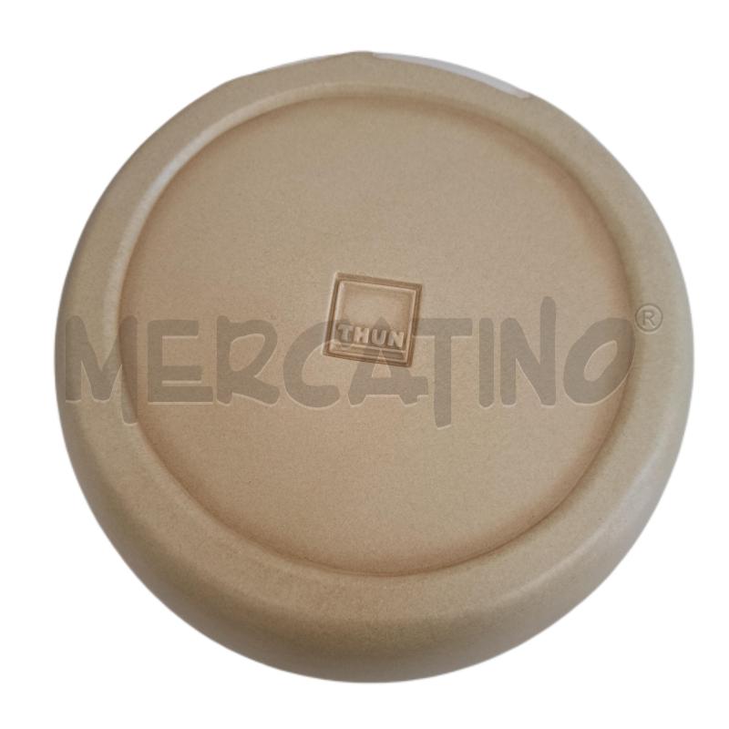 THUN VASO / CENTRO BEIGE FARFALLA FIORE 23 CM. | Mercatino dell'Usato Ottaviano 3