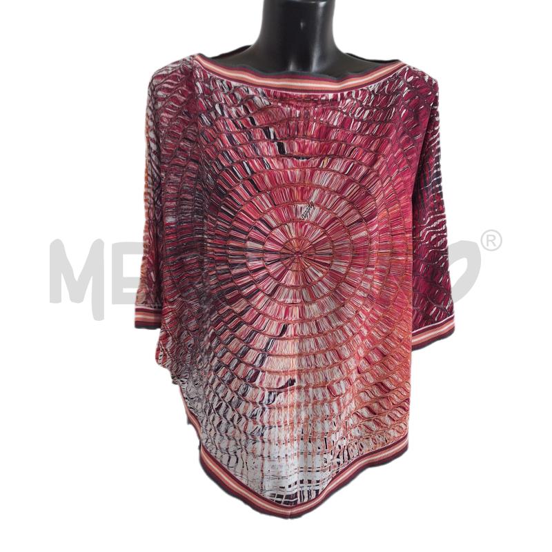 TOP BYBLOS FUCSIA MULTICOLOR SETA | Mercatino dell'Usato Ottaviano 1