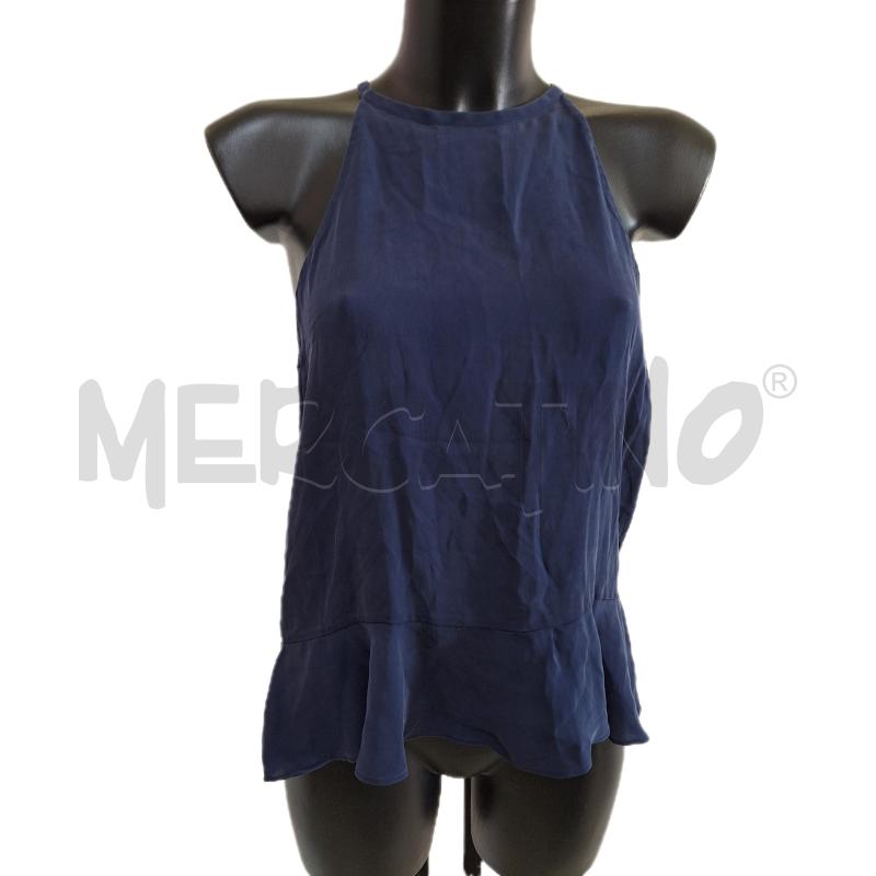 TOP DIANE VON FURSTENBERG SETA BLU | Mercatino dell'Usato Ottaviano 1