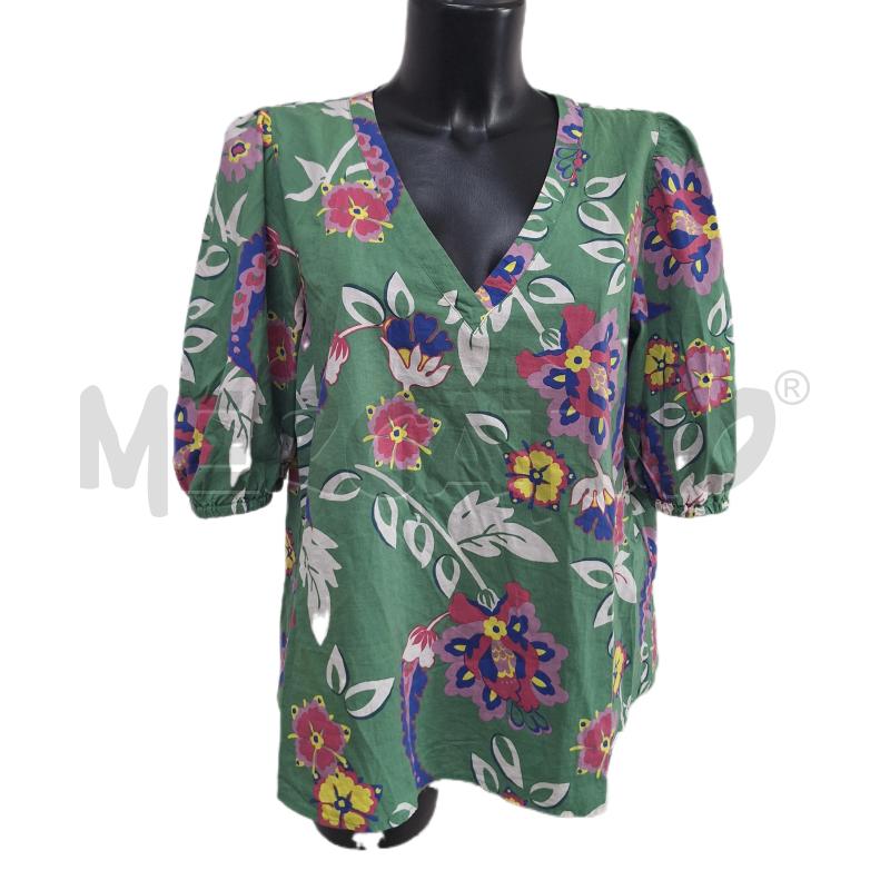TOP EMME MARELLA VERDE FIORI | Mercatino dell'Usato Ottaviano 1
