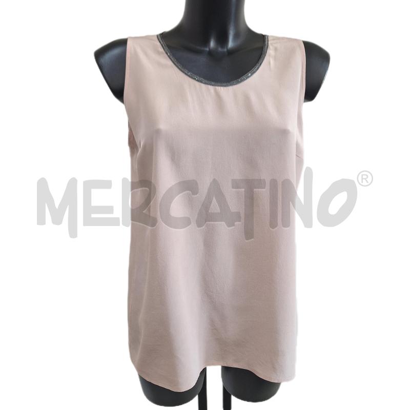 TOP FABIANA FILIPPO ROSA STRASS COLLO SETA | Mercatino dell'Usato Ottaviano 1