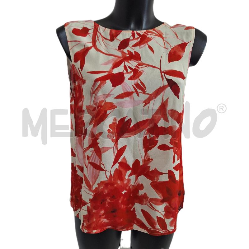 TOP KAOS ROSSO BEIGE  | Mercatino dell'Usato Ottaviano 1