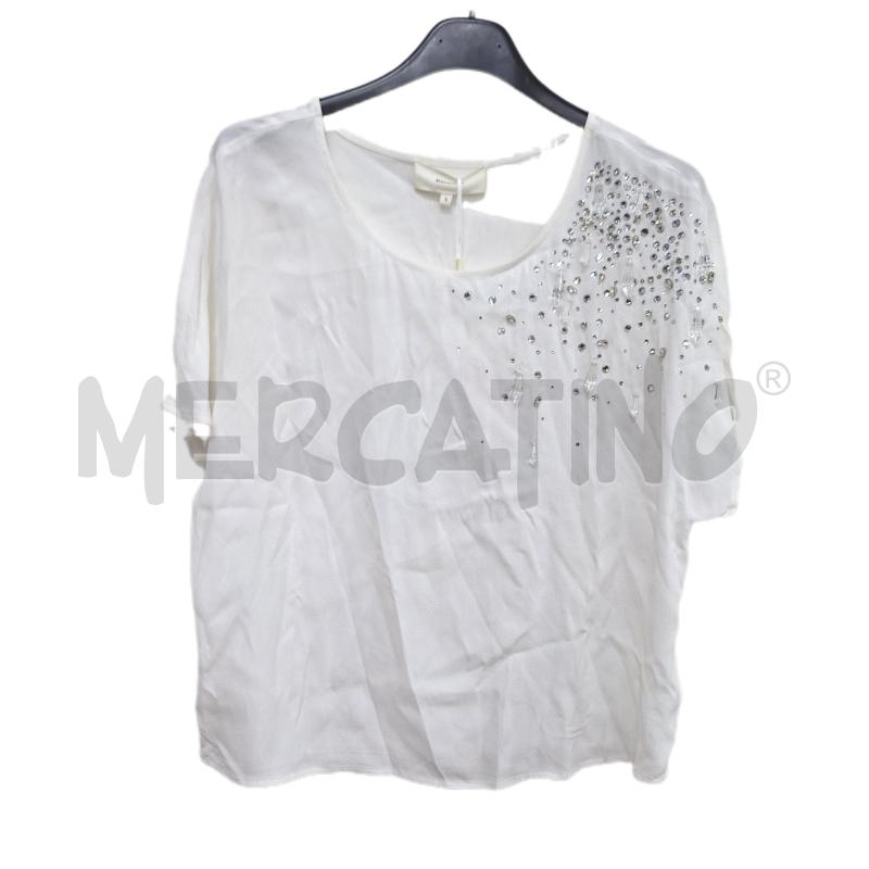 TOP KOCCA BIANCO NUOVO STRASS | Mercatino dell'Usato Ottaviano 1