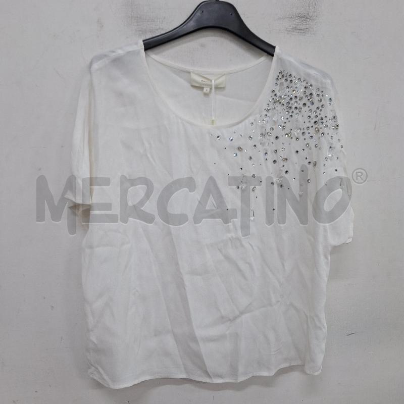 TOP KOCCA BIANCO NUOVO STRASS | Mercatino dell'Usato Ottaviano 2