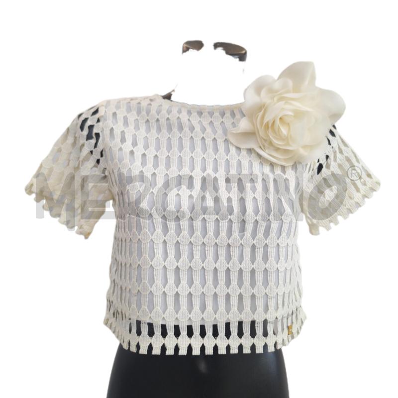TOP RAGAZZA MANILA GRACE BEIGE FIORE | Mercatino dell'Usato Ottaviano 1