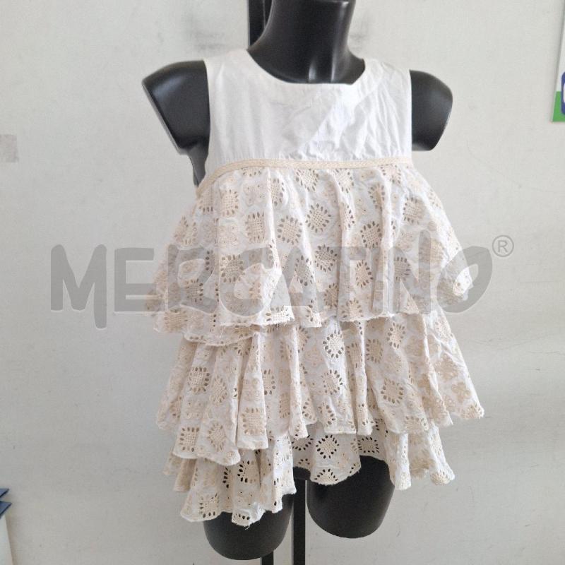 TOP RAGAZZA TWINSET SIMONA BARBIERI BIANCO BEIGE BALZE | Mercatino dell'Usato Ottaviano 2