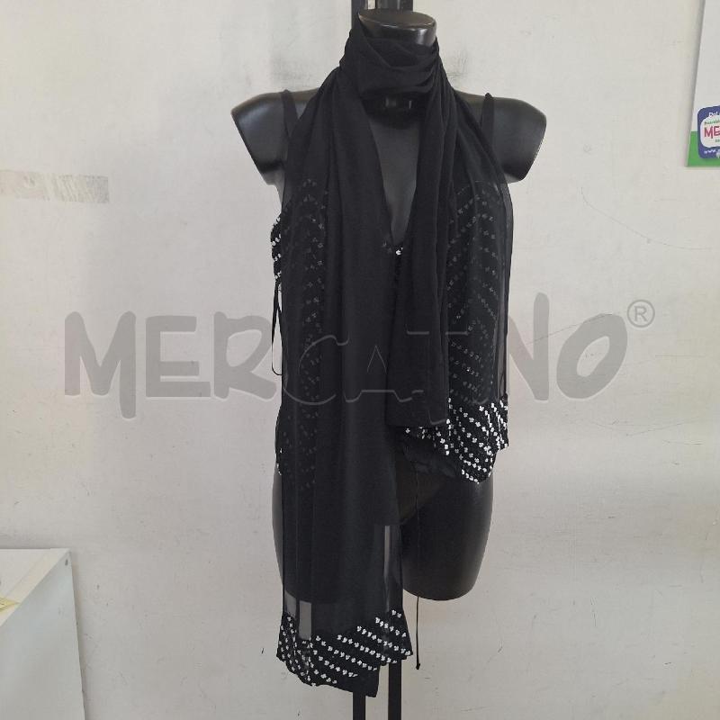 TOP SILVIA ERNESTI NERO APPLICAZIONI + STOLA | Mercatino dell'Usato Ottaviano 2