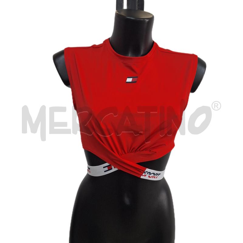 TOP TOMMY HILFIGER ROSSO CORTO | Mercatino dell'Usato Ottaviano 1