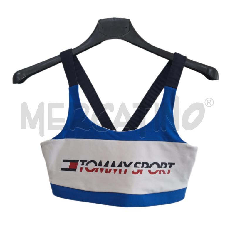 TOP TOMMY SPORT BIANCO BLU | Mercatino dell'Usato Ottaviano 1