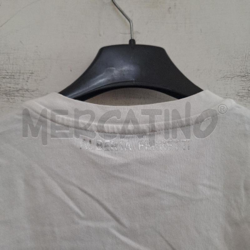 T SHIRT BAMBINA ALBERTA FERRETTI JUNIOR BIANCO LOGO | Mercatino dell'Usato Ottaviano 2