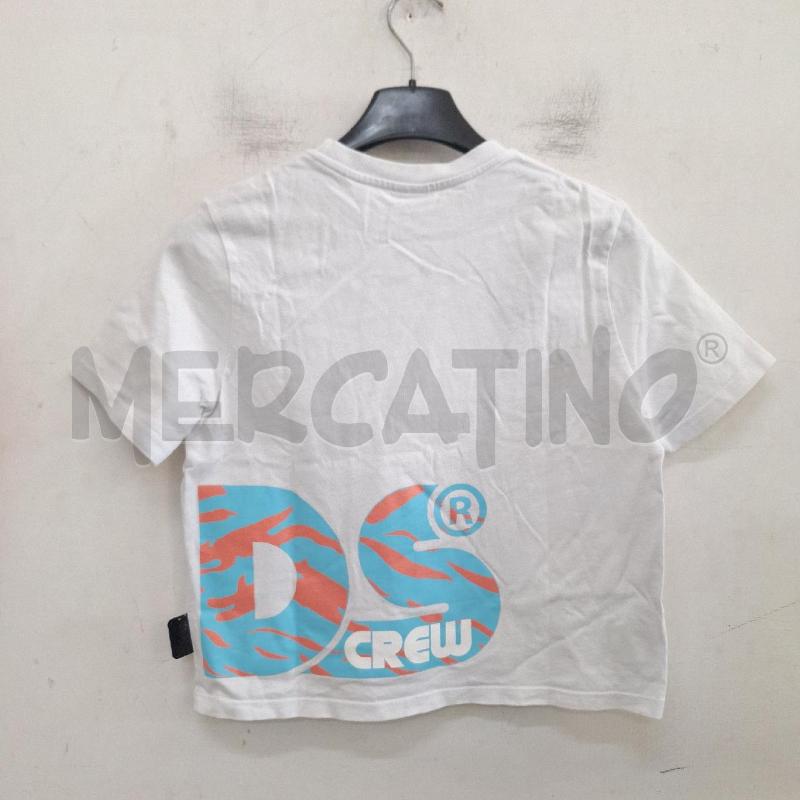 T SHIRT BAMBINA GCDS MINI BIANCO ROSA AZZURRO | Mercatino dell'Usato Ottaviano 2