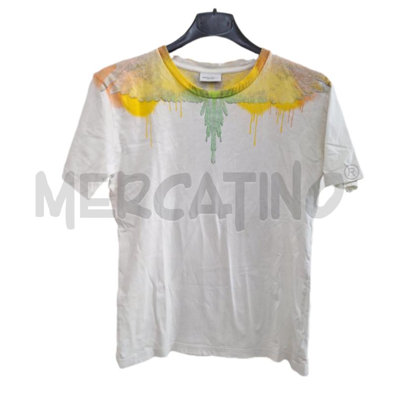 T SHIRT BAMBINO MARCELO BURLON BIANCO GIALLO VERDE | Mercatino dell'Usato Ottaviano 1